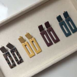 AQYA | Boucles pendantes rectangulaires